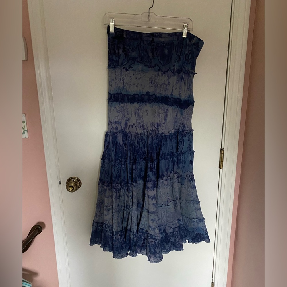 Mix Nouveau Blue Maxi Skirt